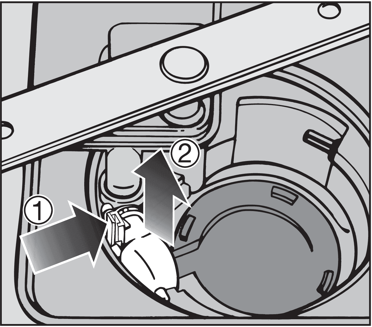 Kontrolka Přítok/odtok bliká a svítí – obrázek